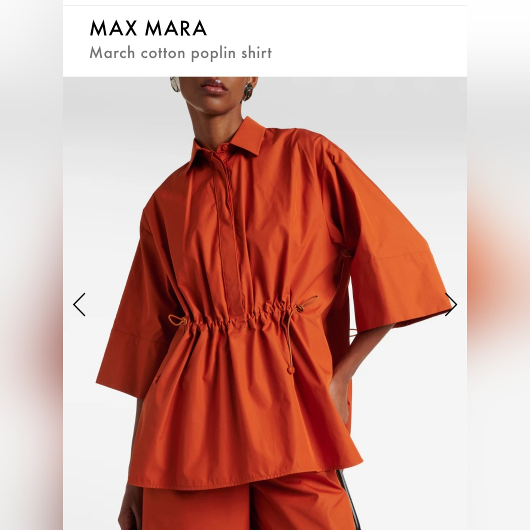 Maxmara March Cotton Poplin Shirt
